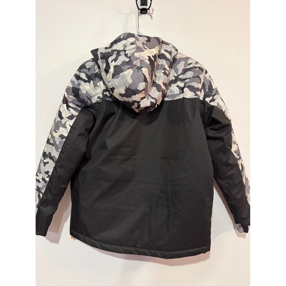 The North Face Boys Freedom Insulated Camo Jacket Black Gray XL 14/16 - Picture 2 of 8